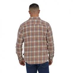 Patagonia Men's Long Sleeve Cotton In Conversion Fjord Flannel Shirt - Libbey: Dusky Brown Apparel