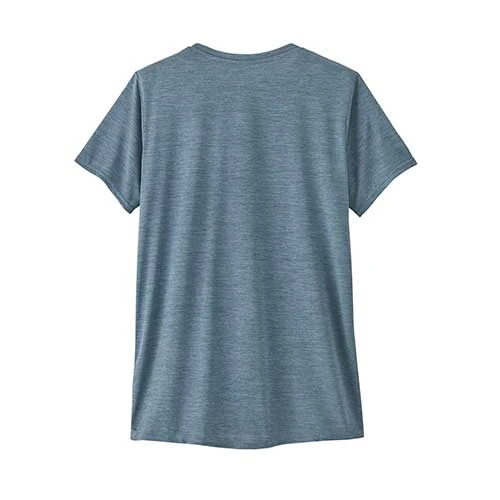 Patagonia Women's Capilene Cool Daily Graphic Shirt - Boardie Badge: Light Plume Grey X-Dye 3 Patagonia Women's Capilene Cool Daily Graphic Shirt - Boardie Badge: Light Plume Grey X-Dye