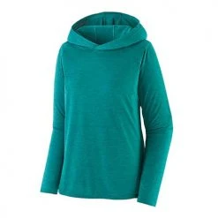 Patagonia Tops Women's Capilene Cool Daily Hoody - Borealis Green - Light Borealis Green X-Dye