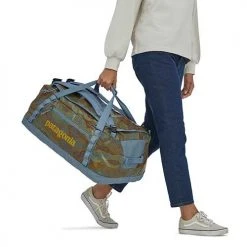 Patagonia Unisex Black Hole Duffel 55L - Rock Cycle Multi Big: Light Plume Grey Bags