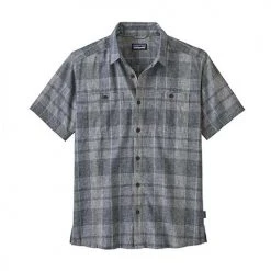 Patagonia Tops Men's Back Step Shirt - Shore Plaid: Stone Blue