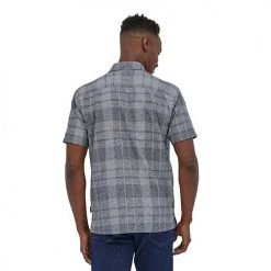Patagonia Tops Men's Back Step Shirt - Shore Plaid: Stone Blue