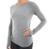 Free Fly Tops Women's Bamboo Midweight Long Sleeve Shirt - Heather Grey
