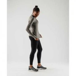 Rabbit Women's Ribbit Zip Long Sleeve Top - Blackened Pearl