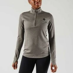 Rabbit Women's Ribbit Zip Long Sleeve Top - Blackened Pearl