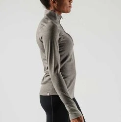 Rabbit Women's Ribbit Zip Long Sleeve Top - Blackened Pearl