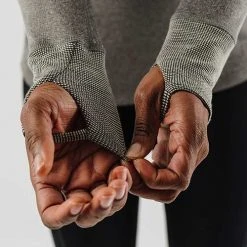 Rabbit Women's Ribbit Zip Long Sleeve Top - Blackened Pearl