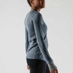 Rabbit Tops Women's Ribbit Long Sleeve Top - Dress Blues