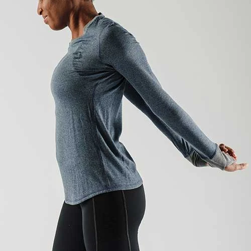 Rabbit Tops Women's Ribbit Long Sleeve Top - Dress Blues 4 Rabbit Tops Women's Ribbit Long Sleeve Top - Dress Blues