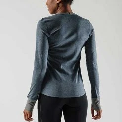 Rabbit Tops Women's Ribbit Long Sleeve Top - Dress Blues 11 Rabbit Tops Women's Ribbit Long Sleeve Top - Dress Blues