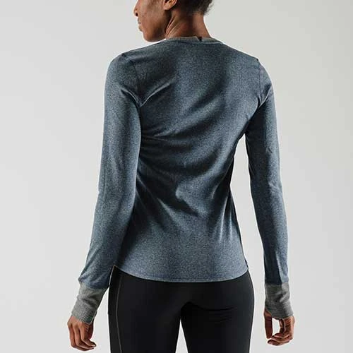 Rabbit Tops Women's Ribbit Long Sleeve Top - Dress Blues 5 Rabbit Tops Women's Ribbit Long Sleeve Top - Dress Blues