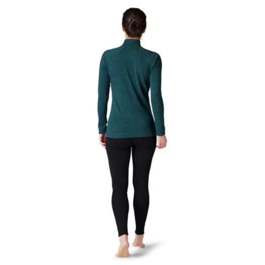 Smartwool Tops Women's Merino 250 Baselayer 1/4 Zip Top - Twilight Blue Heather 3 Smartwool Tops Women's Merino 250 Baselayer 1/4 Zip Top - Twilight Blue Heather