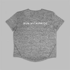 Gazelle Sports Tops Women's Run With Pride Performance Tech Short Sleeve - Heather Gray