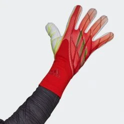 Adidas X Pro Goalkeeper Gloves - Solar Red/White/Red/Black
