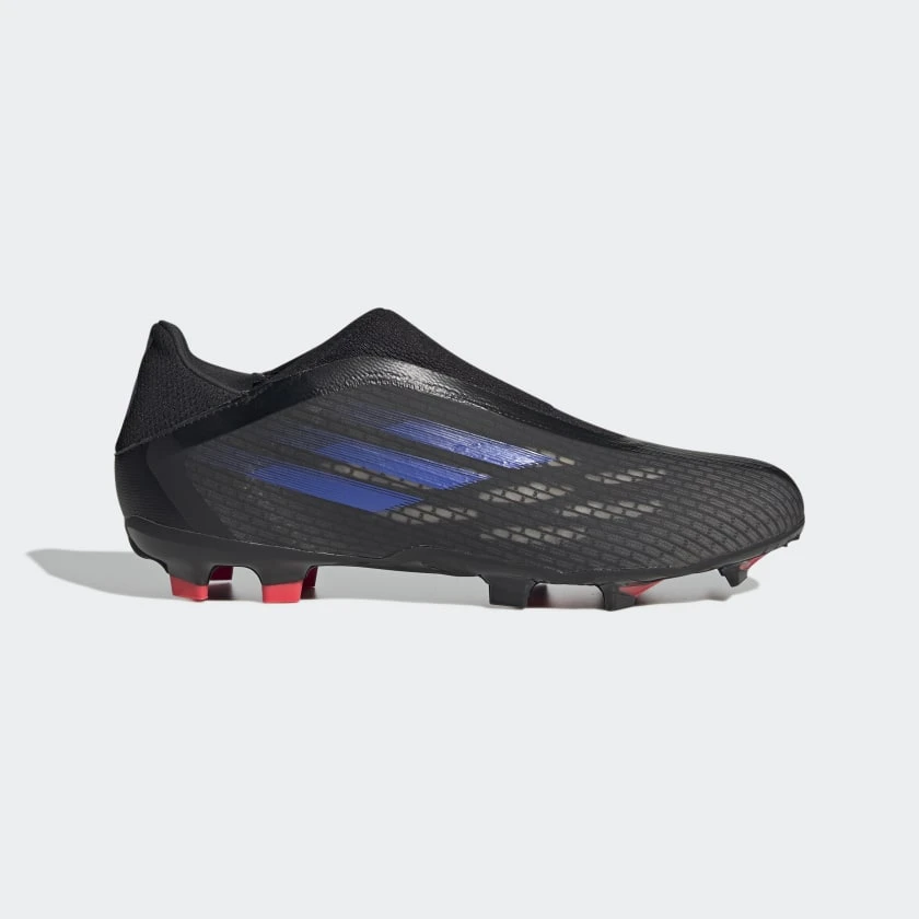 Adidas Unisex X Speedflow .3 Laceless Firm Ground Soccer Shoe - Black/Sonic Ink/Solar Yellow 1 Adidas Unisex X Speedflow .3 Laceless Firm Ground Soccer Shoe - Black/Sonic Ink/Solar Yellow