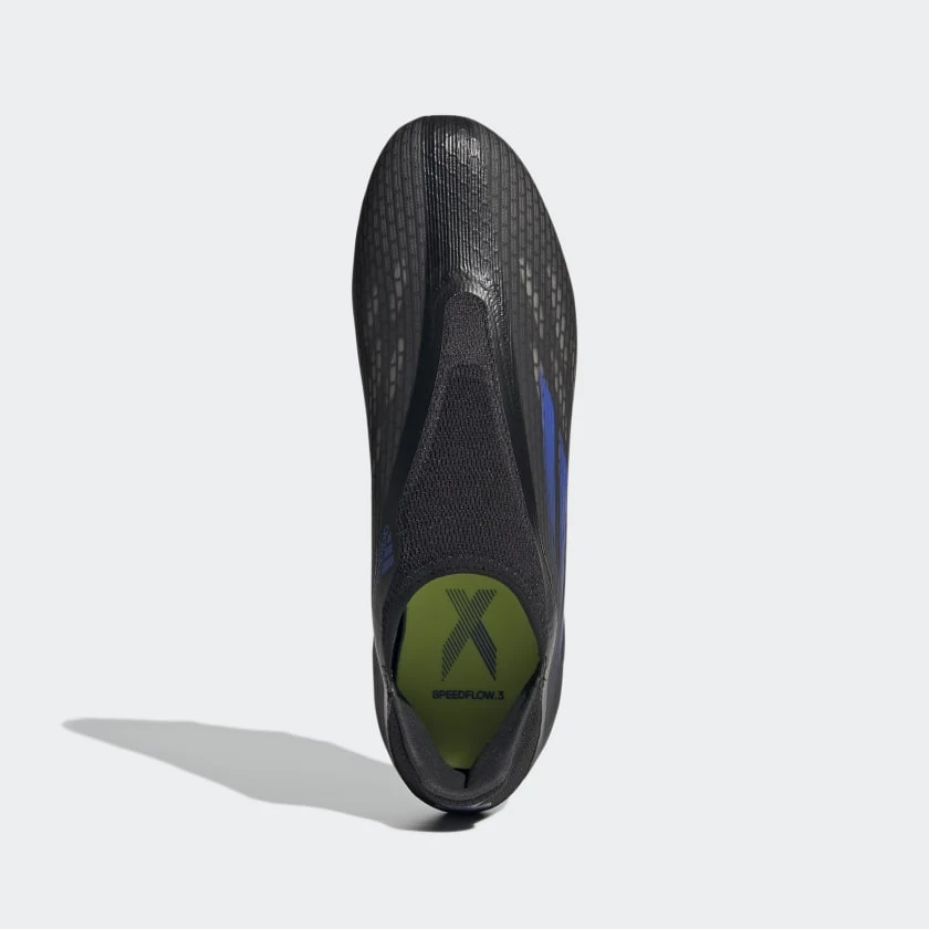 Adidas Unisex X Speedflow .3 Laceless Firm Ground Soccer Shoe - Black/Sonic Ink/Solar Yellow 5 Adidas Unisex X Speedflow .3 Laceless Firm Ground Soccer Shoe - Black/Sonic Ink/Solar Yellow