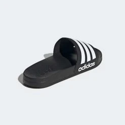 Shoes Men's Adidas Adilette Shower Slides - Black/White - Regular (D)