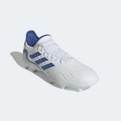 Adidas Men's Copa Sense .3 FG Soccer Shoe - White/Hi Res Blue 9 Adidas Men's Copa Sense .3 FG Soccer Shoe - White/Hi Res Blue