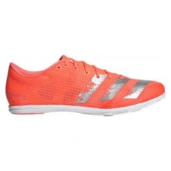 Adidas Women's Distancestar Track Spike - Signal Coral/Silver/White- Regular (B) Shoes