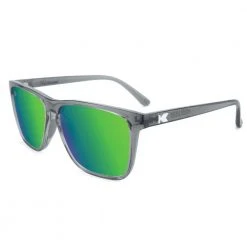 Knockaround Fast Lanes Sport Sunglasses- Clear Grey/Green Moonshine Accessories