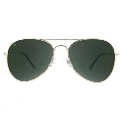 Knockaround Accessories Mile High Sunglasses- Gold/Aviator Green