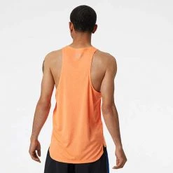 New Balance Men's Impact Run Singlet - Vibrant Orange Heather 6 New Balance Men's Impact Run Singlet - Vibrant Orange Heather