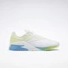 Reebok Women's Nano X2 Running Shoe - Ftwr White/Essential Blue/Acid Yellow - Regular (B) Shoes