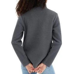 Free Fly Women's Bamboo Sherpa Fleece Half Zip - Iron Grey Tops
