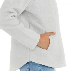 Free Fly Women's Bamboo Sherpa Fleece Half Zip - Light Grey 7 Free Fly Women's Bamboo Sherpa Fleece Half Zip - Light Grey