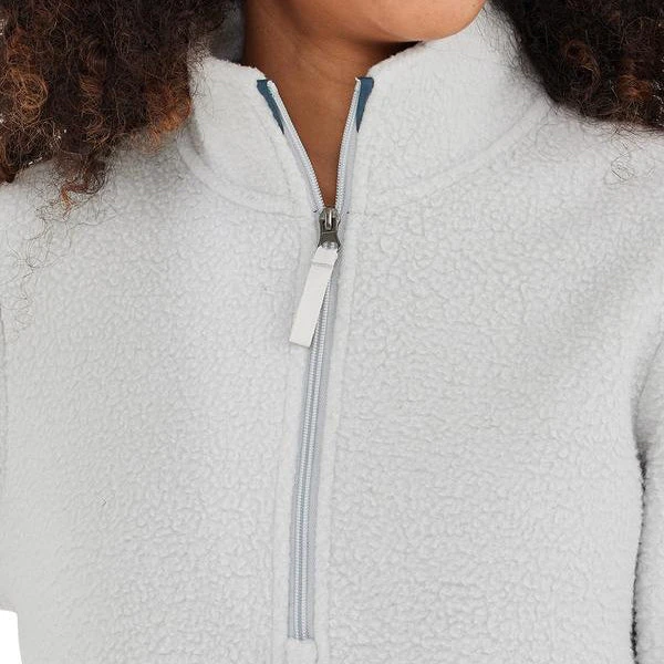 Free Fly Women's Bamboo Sherpa Fleece Half Zip - Light Grey 4 Free Fly Women's Bamboo Sherpa Fleece Half Zip - Light Grey
