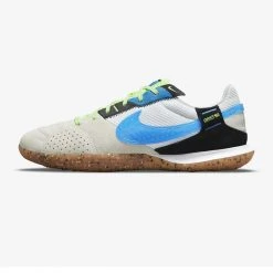 Unisex Nike Streetgato Soccer Shoes -White/Lt Photo Blue/Black