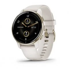 Garmin Venu 2 Plus Watch- Ivory/Cream Gold