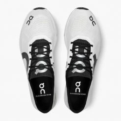 On Running Men's Cloudboom Echo Running Shoe - White/Black - Regular (D) Shoes