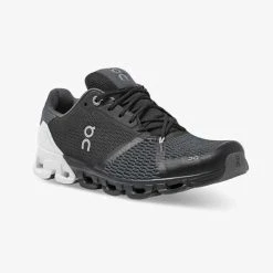 On Running Men's Cloudflyer 3.0 Running Shoe - Black/White - Wide (2E)
