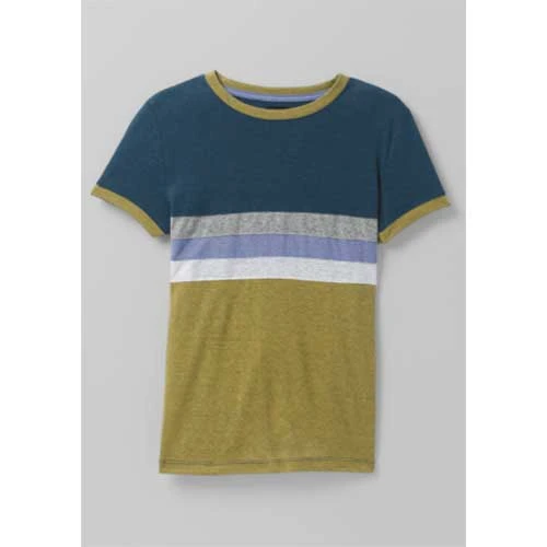 Prana Women's Cozy Up Ringer Tee - Nautical Tops 1 Prana Women's Cozy Up Ringer Tee - Nautical Tops