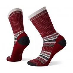 Smartwool Women's Everyday Cozy Cabin Crew Sock - Tibetan Red