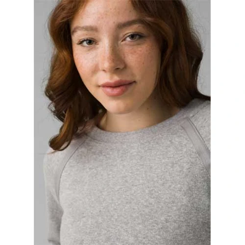 Prana Tops Women's Cozy Up Sweatshirt - Heather Grey 4 Prana Tops Women's Cozy Up Sweatshirt - Heather Grey