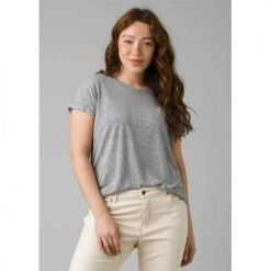 Prana Women's Cozy Up T-shirt - Heather Grey