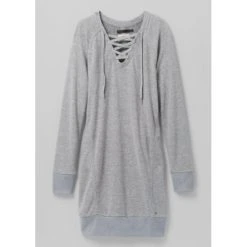 Prana Women's Cozy Up Terry Dress - Heather Grey