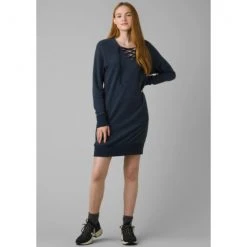 Prana Women's Cozy Up Terry Dress - Nautical Heather