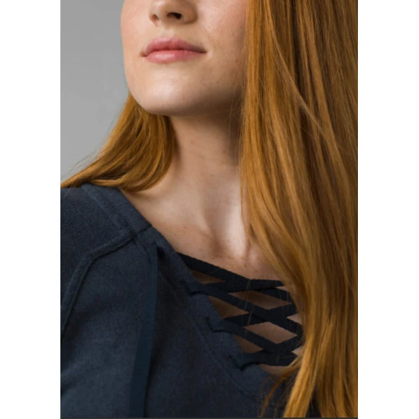 Prana Women's Cozy Up Terry Dress - Nautical Heather 3 Prana Women's Cozy Up Terry Dress - Nautical Heather