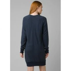 Prana Women's Cozy Up Terry Dress - Nautical Heather 8 Prana Women's Cozy Up Terry Dress - Nautical Heather