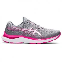 Asics Women's Gel-Cumulus 24 Running Shoes - Sheet Rock/Pink Glo- Wide (D)