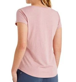 Free Fly Tops Women's Bamboo Current Tee - Harbor Pink
