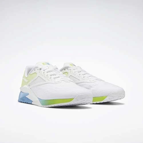 Reebok Women's Nano X2 Running Shoe - Ftwr White/Essential Blue/Acid Yellow - Regular (B) Shoes 2 Reebok Women's Nano X2 Running Shoe - Ftwr White/Essential Blue/Acid Yellow - Regular (B) Shoes