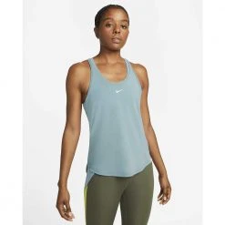 Women's Nike One Luxe Dri-FIT Racerback Standard Tank - Worn Blue