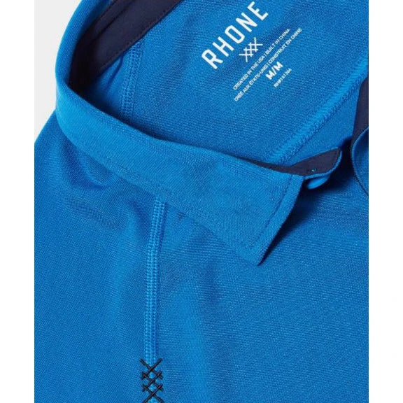 Rhone Apparel Men's Delta Pique Polo Shirt - Imperial Blue Tops 3 Rhone Apparel Men's Delta Pique Polo Shirt - Imperial Blue Tops