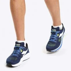 Diadora Men's Mythos Vortice 7 Running Shoe -Black Iris/White/Neon Yellow - Regular (D) Shoes 11 Diadora Men's Mythos Vortice 7 Running Shoe -Black Iris/White/Neon Yellow - Regular (D) Shoes