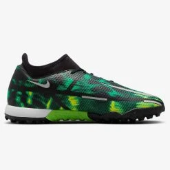 Nike Unisex Phantom GT2 DF SW TF - Black/Mtlc Platinum/Green Strike