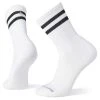 Smartwool Men's Athletic Targeted Cushion Stripe Crew Socks - White-Black Accessories